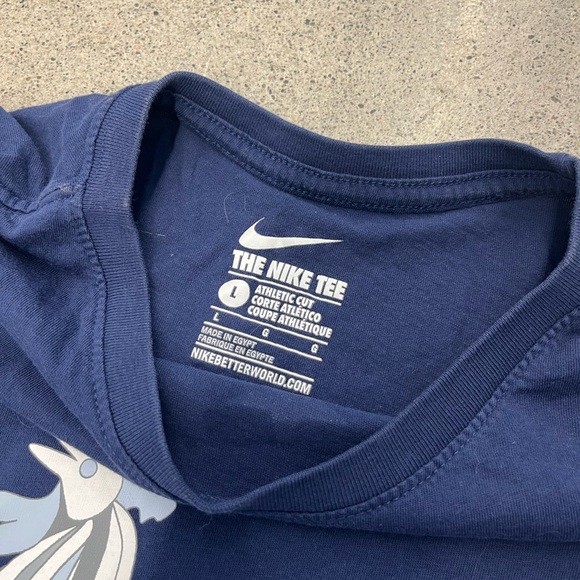 Nike France Soccer Tee Shirt Blue Size Large Men’s Slim Athletic Fit Logo - Picture 4 of 4